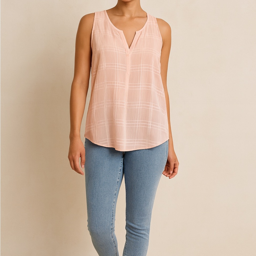 Candie's Light Pink Sleeveless Blouse
